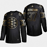 Bruins 37 Patrice Bergeron Black Gold Adidas Jersey,baseball caps,new era cap wholesale,wholesale hats